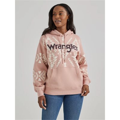 COTON OUATÉ WRANGLER FEMME AZTEC ROSE LOGO BOURGOGNE GR.XXL