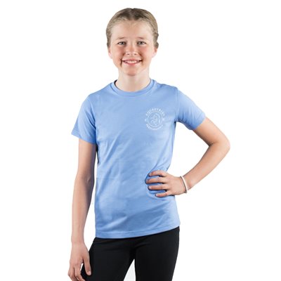 HORZE ABBIE TSHIRT JUNIOR LIGHT BLUE SMALL