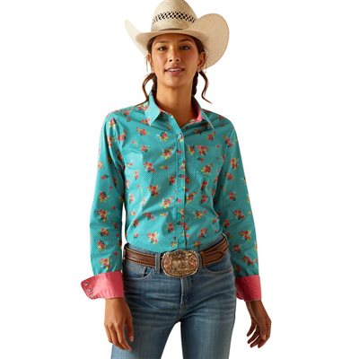 ARIAT SHIRT WOMEN KIRBY ESMERELDA SZ.XLARGE