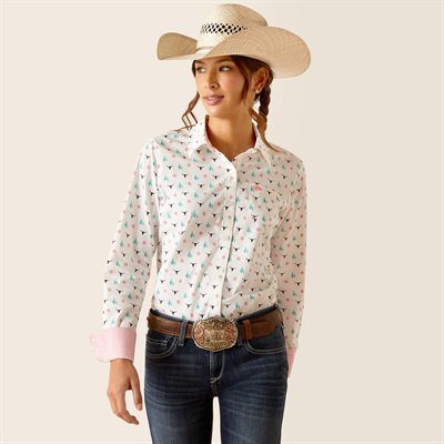 ARIAT SHIRT WOMEN KIRBY STEER GARDEN.MEDIUM