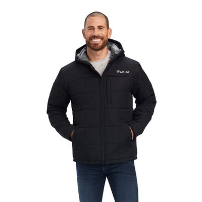 ARIAT MEN'S JACKET CRIUS HODDED INSULATED BLACK SMALL