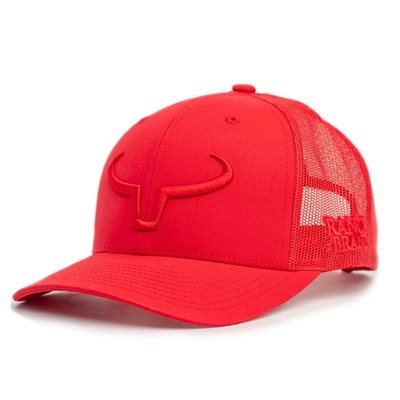 CASQUETTE RANCH BRAND ROUGE MESH ROUGE LOGO ROUGE